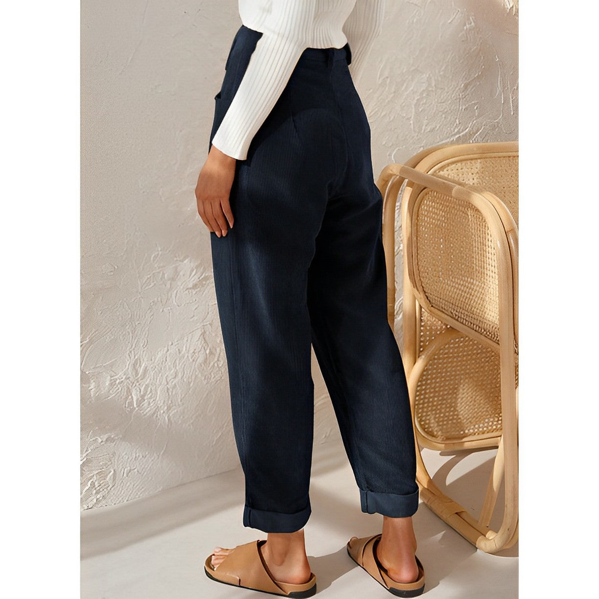 Ingrid - modieuze corduroy broek