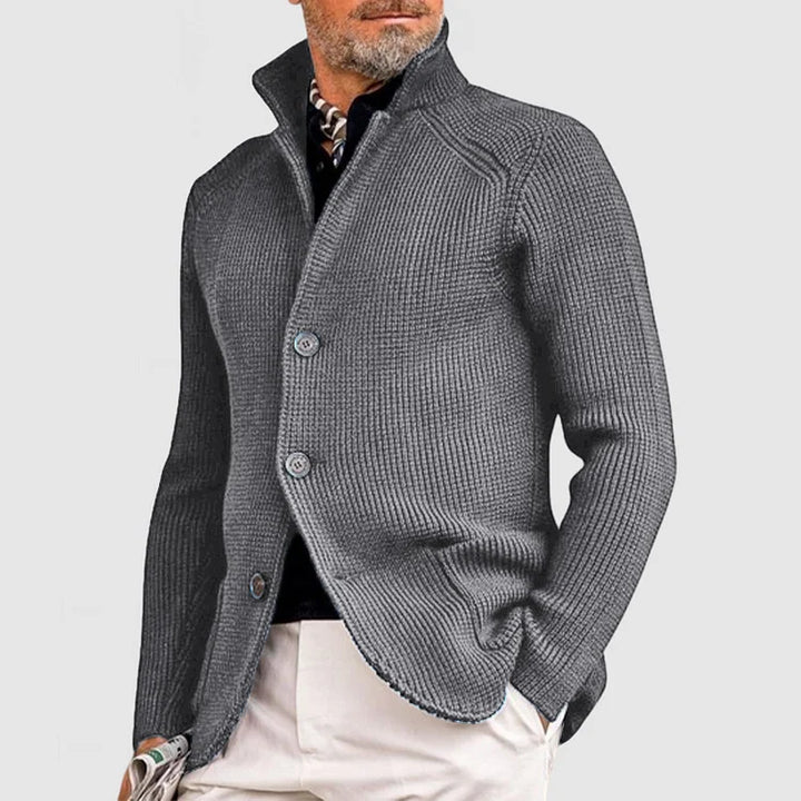 Kendu | herenjas met elegante revers en gebreide zak
