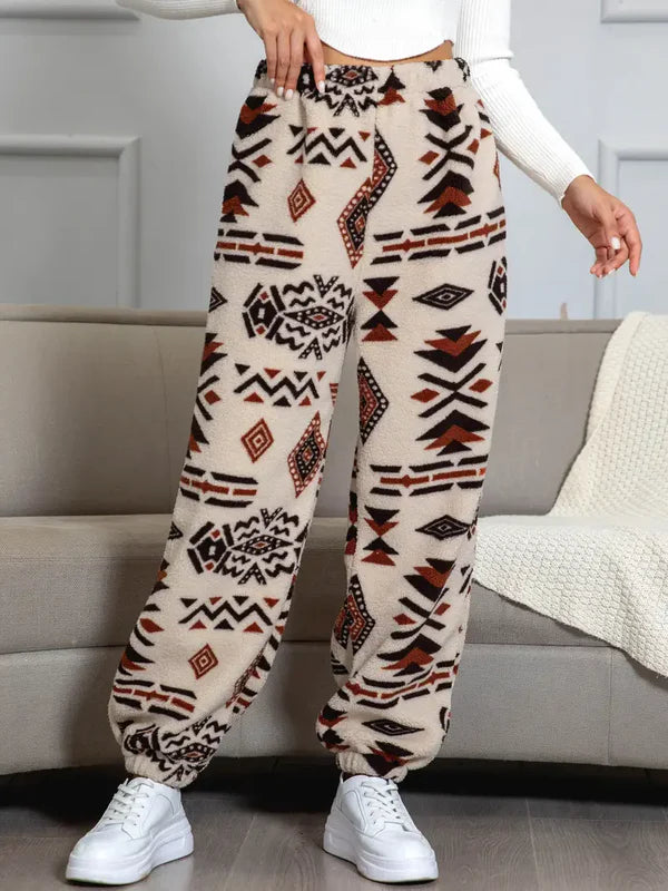 Darien - gezellige joggingbroek met azteeks patroon