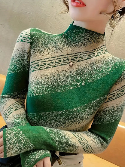 Mayla - elegante gestreepte gebreide trui