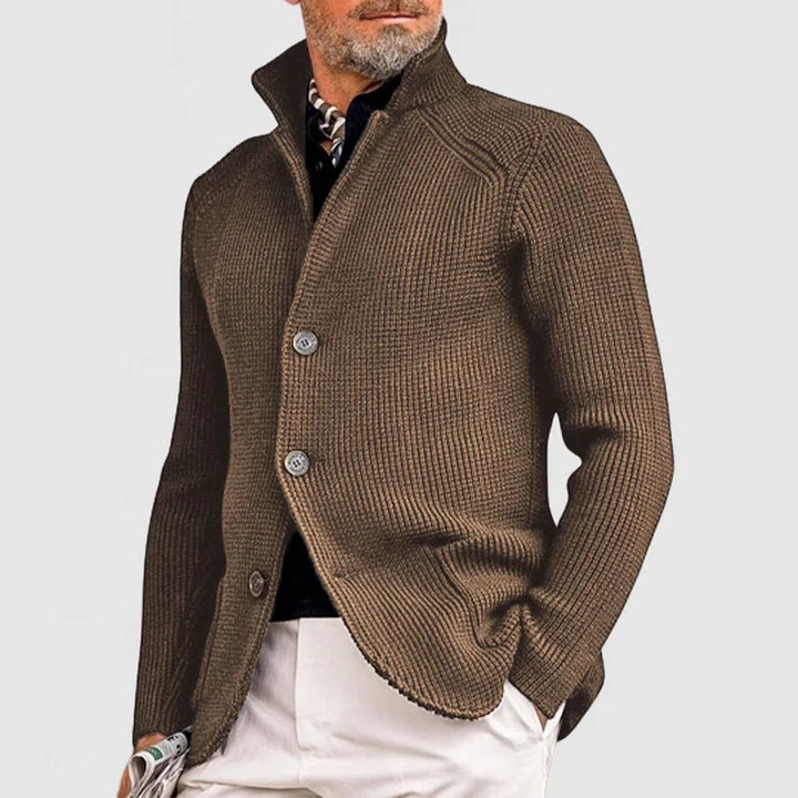 Kendu | herenjas met elegante revers en gebreide zak