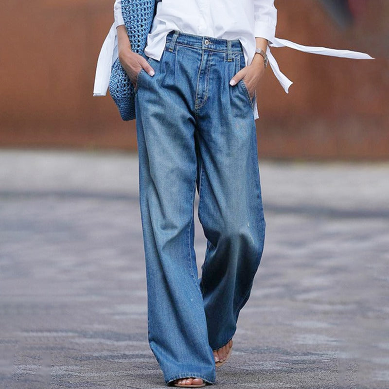 Comfortabele jeans met wijde snit voor dames