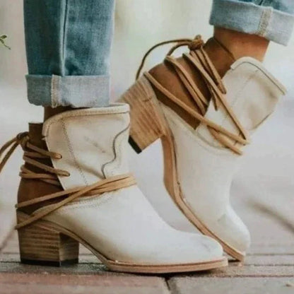 Stylische Lederstiefel mit modernem Design Für Frauen Mivona