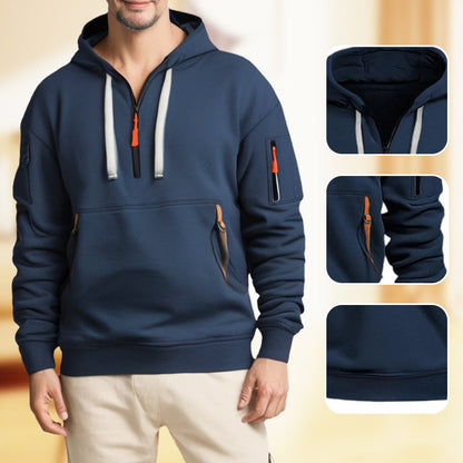 Multifunctionele zip-up hoodie voor mannen