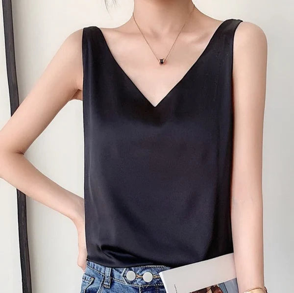 Talia - zijdezachte, elegante en luchtige tanktop voor dames