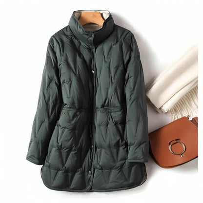 Veerle| modieuze gewatteerde damesjas