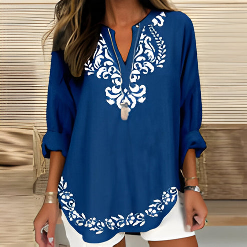 Manon | lange mouwen met v-hals