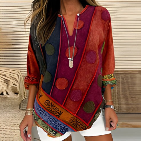 Manon | lange mouwen met v-hals