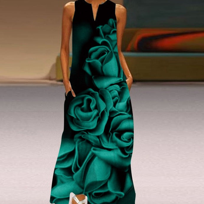 Koningin turquoise jurk