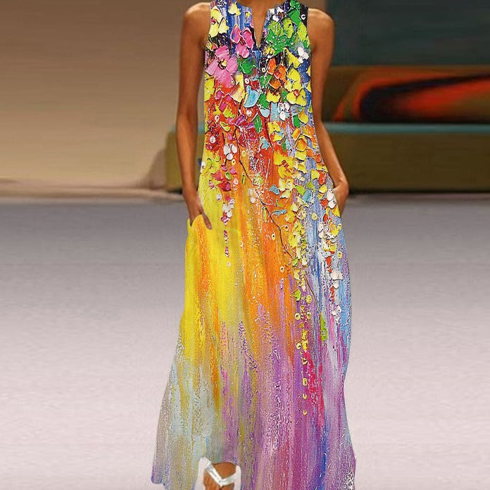 Koningin turquoise jurk