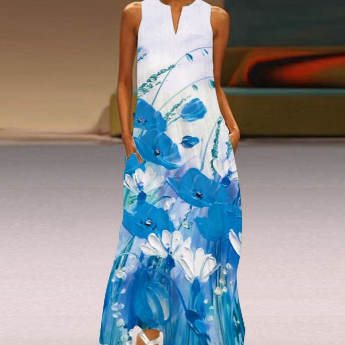 Koningin turquoise jurk