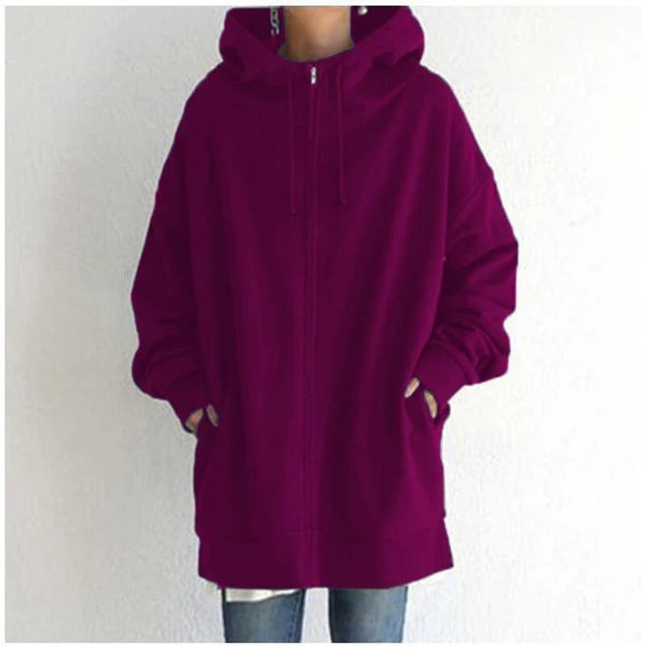 Salma - warm damesvest met capuchon