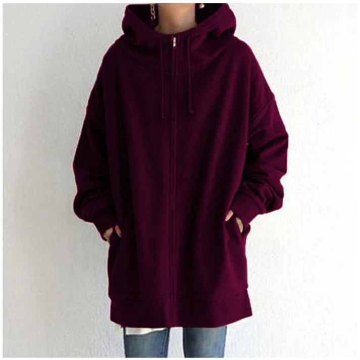 Salma - warm damesvest met capuchon
