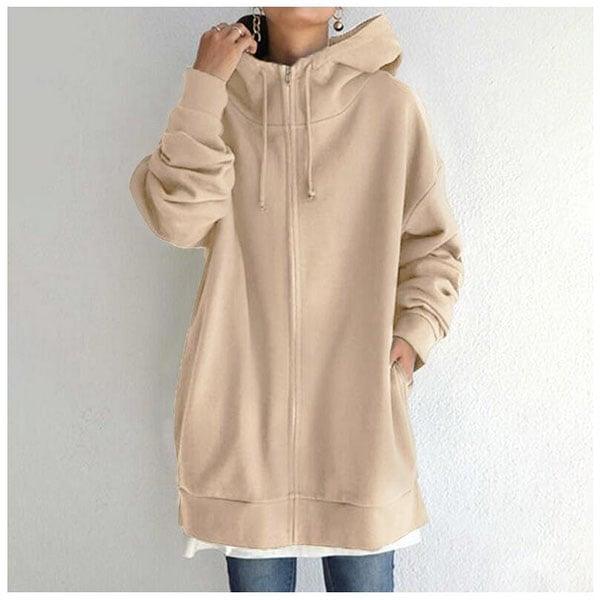 Salma - warm damesvest met capuchon