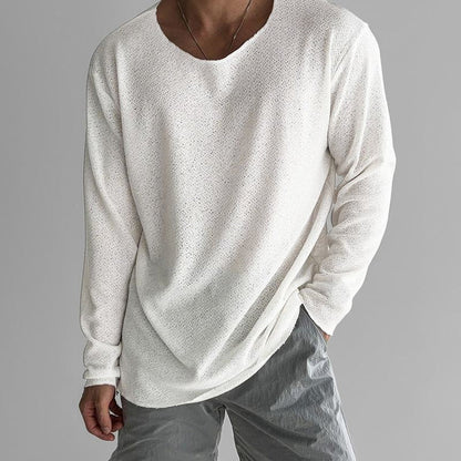 Roma | ademend, elegant design heren-T-shirt met lange mouwen