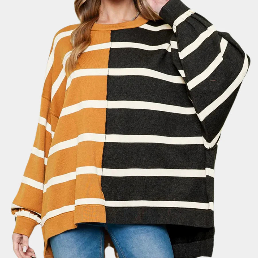 Victoria - stijlvolle gestreepte casual trui voor dames