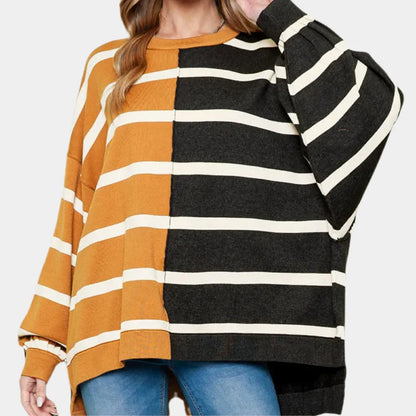 Victoria - stijlvolle gestreepte casual trui voor dames