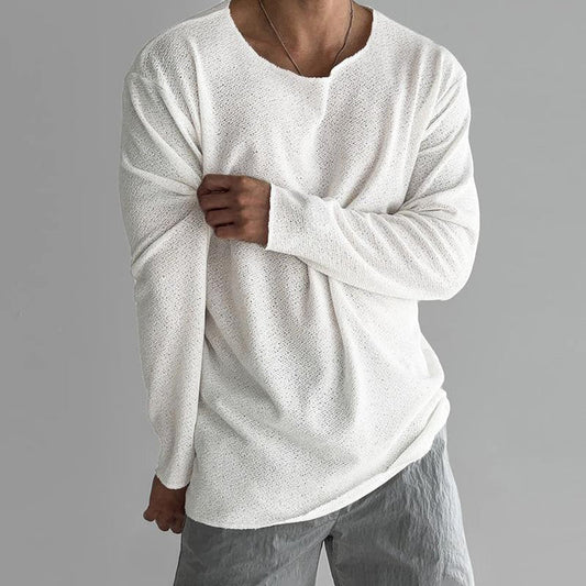 Roma | ademend, elegant design heren-T-shirt met lange mouwen
