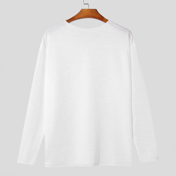 Roma | ademend, elegant design heren-T-shirt met lange mouwen