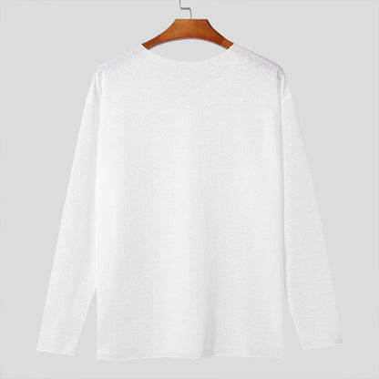 Roma | ademend, elegant design heren-T-shirt met lange mouwen