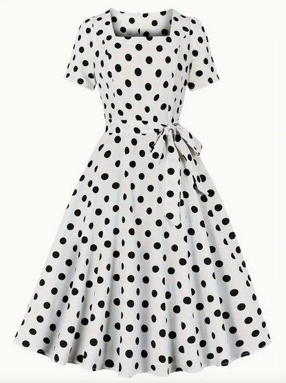 RETRO CHIC  - Schönes Vintage Polka Kleid für den Frühling/Sommer