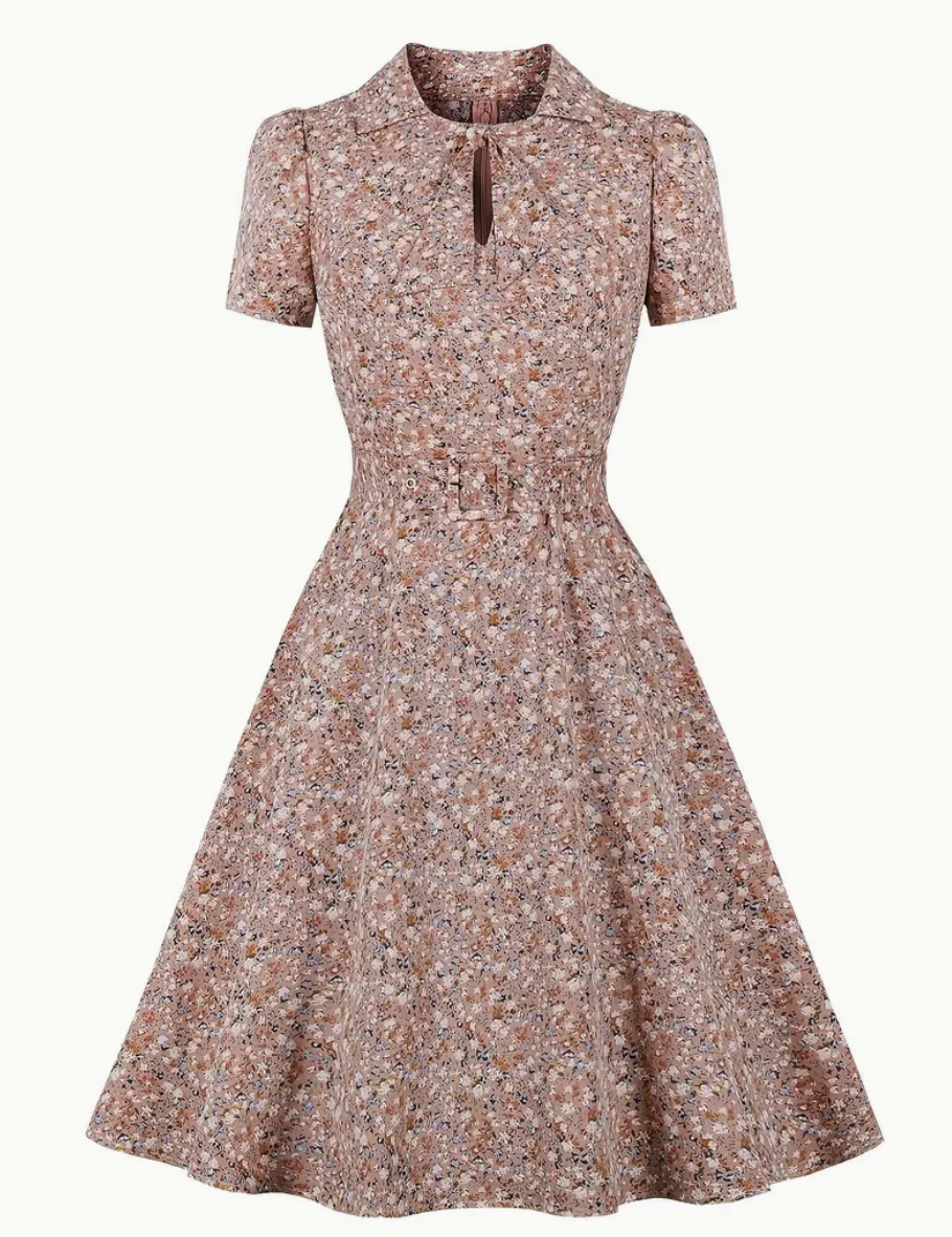 Retro chic  - prachtig vintage polka jurkje voor lente/zomer