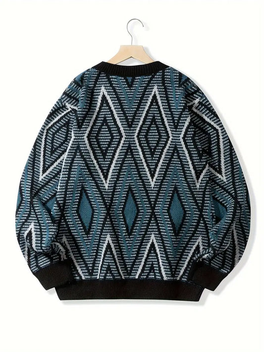 Andrew – casual geometrische trui voor heren